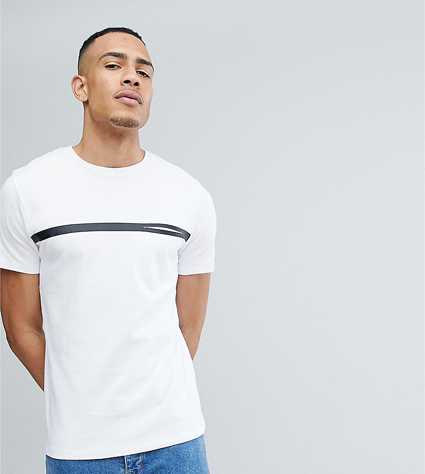 Selected Homme  T-Shirt With Stripe And Pocket Detail