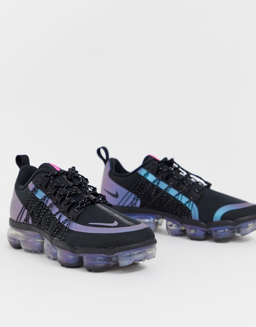 Nike Running VaporMax Utility Throwback Future trainers in black and iridescent
