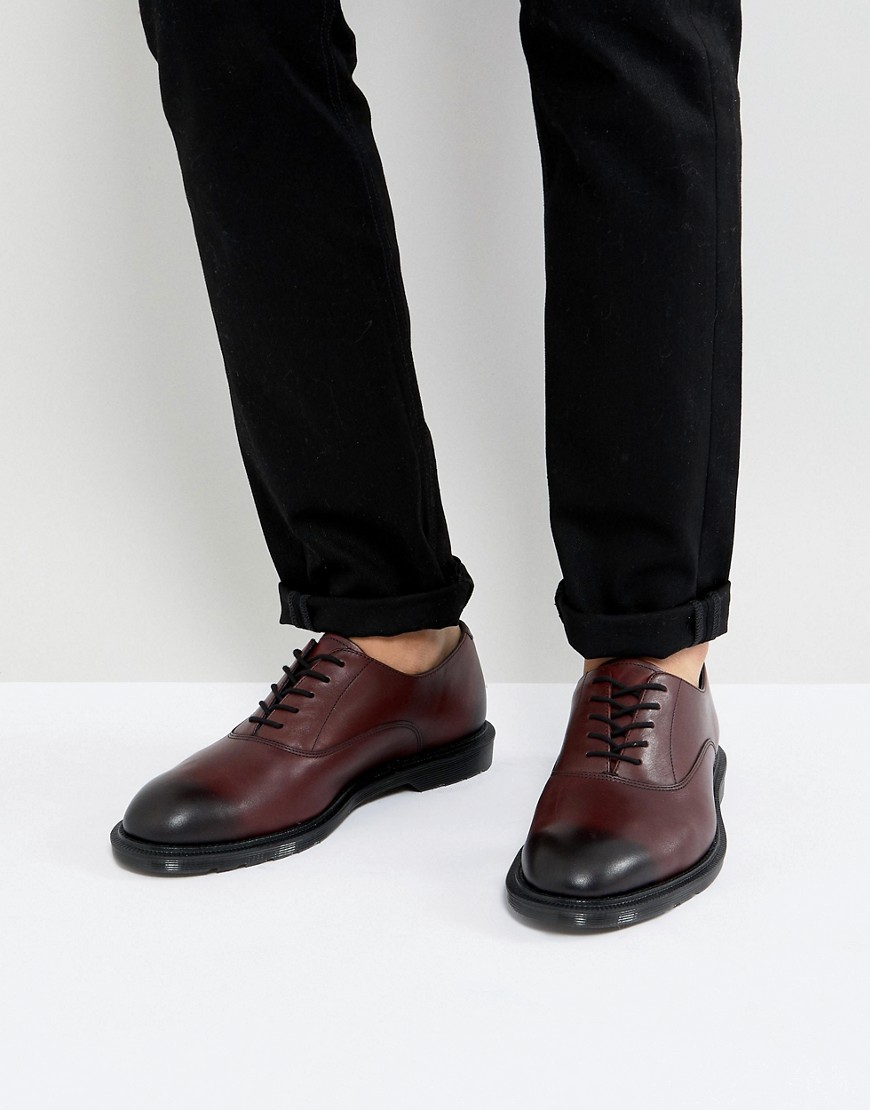Dr. Martens Fawkes Temperley Oxford Shoes In Cherry Red - Red | ModeSens