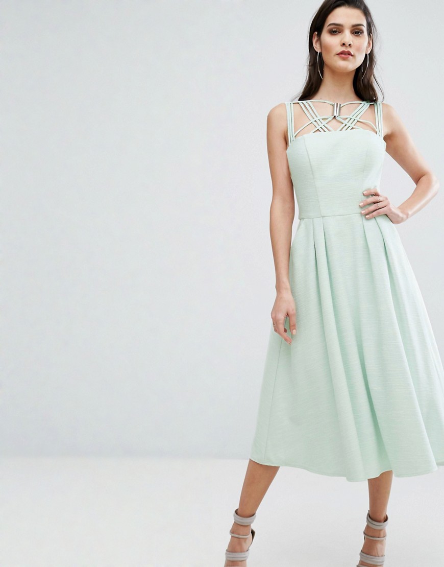 The 8th Sign Cosmos Dress With Full Skirt - Pale mint