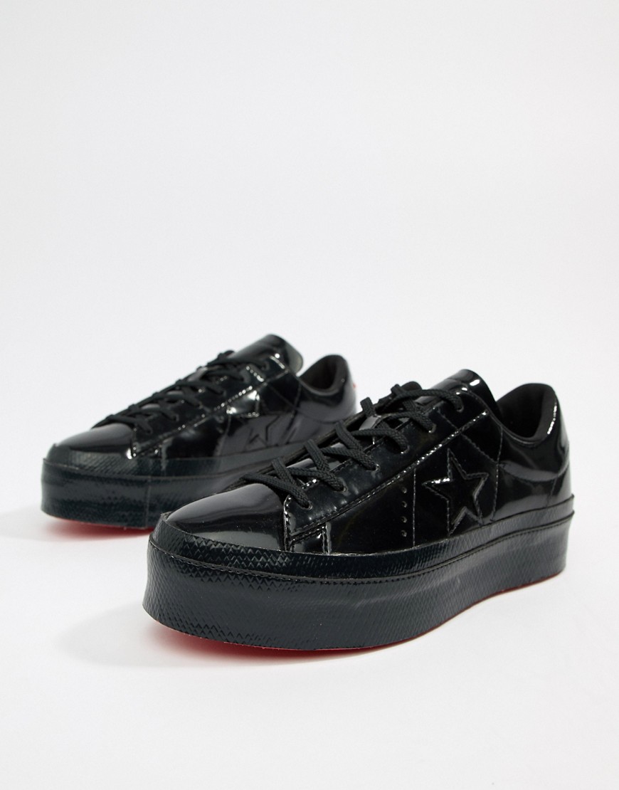 Star Platform Ox Black Sneakers | ModeSens