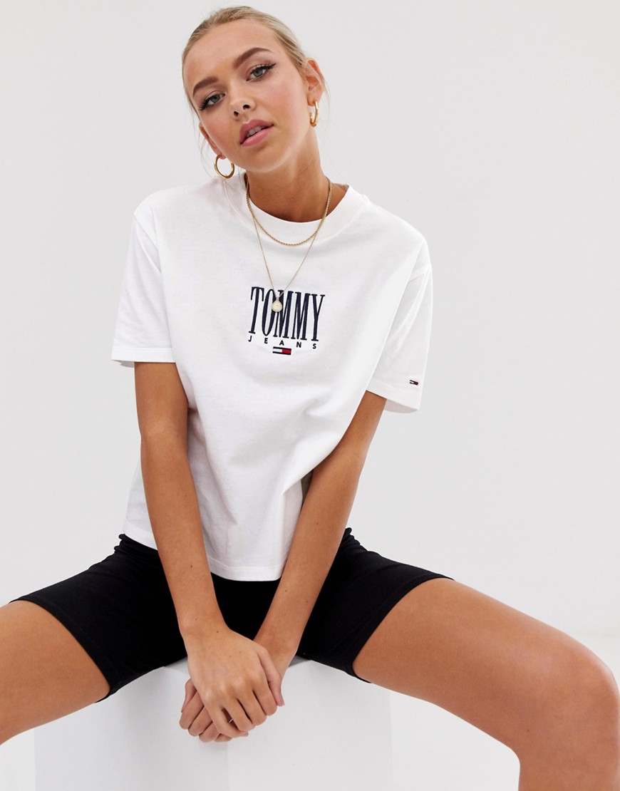 Tommy Jeans embroidered logo tee