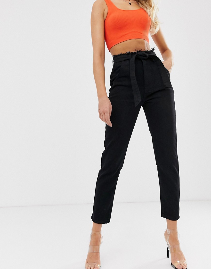 In The Style tie waist slim jeans