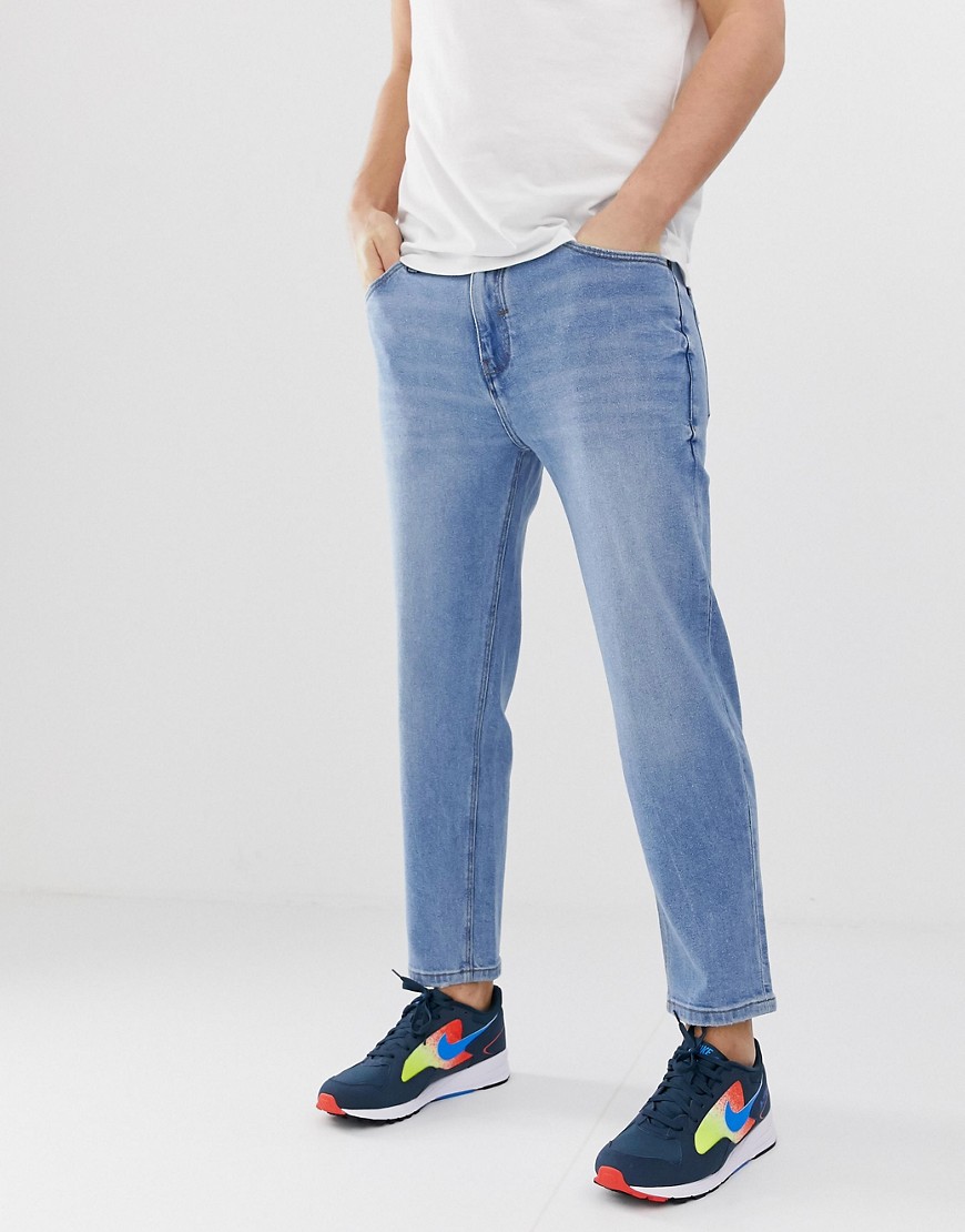 Pull&Bear vintage fit jeans in light blue