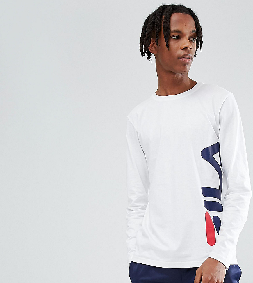 Fila Black Line Ski Long Sleeve T-Shirt With Logo In White - White