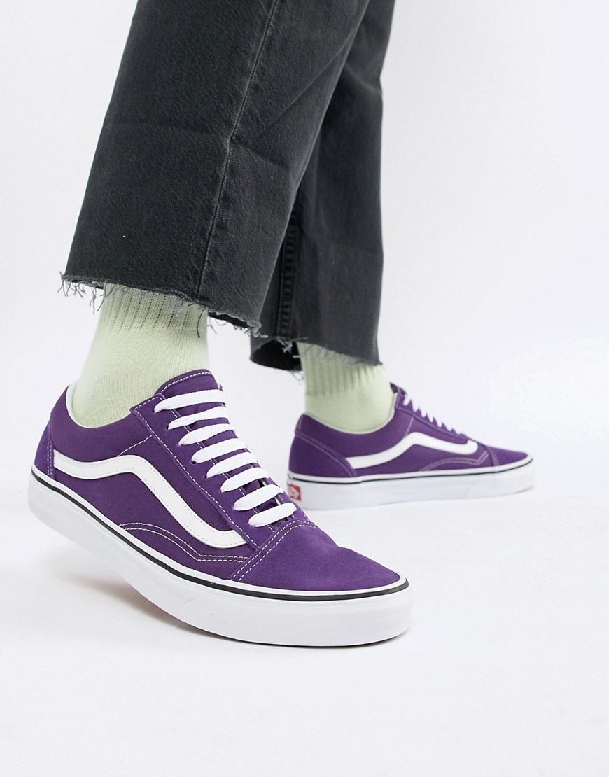 Фиолетовые кроссовки Vans Old Skool VN0A38G1QA11 - Фиолетовый 