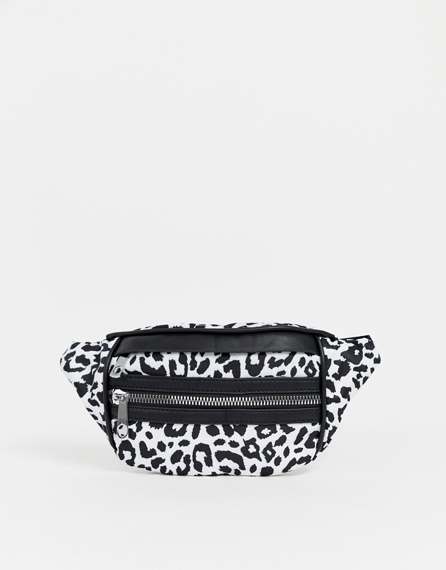 Yoki Snow Leopard Print Bum Bag