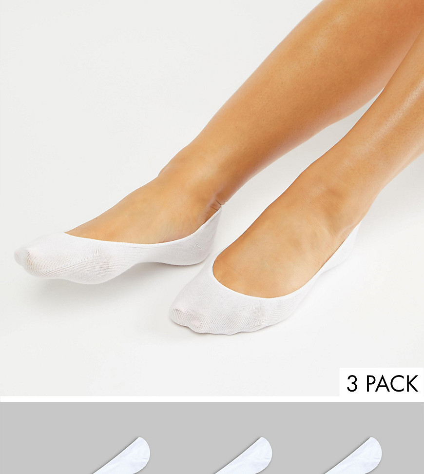 Monki 3 Pack Ballerina Socks In White