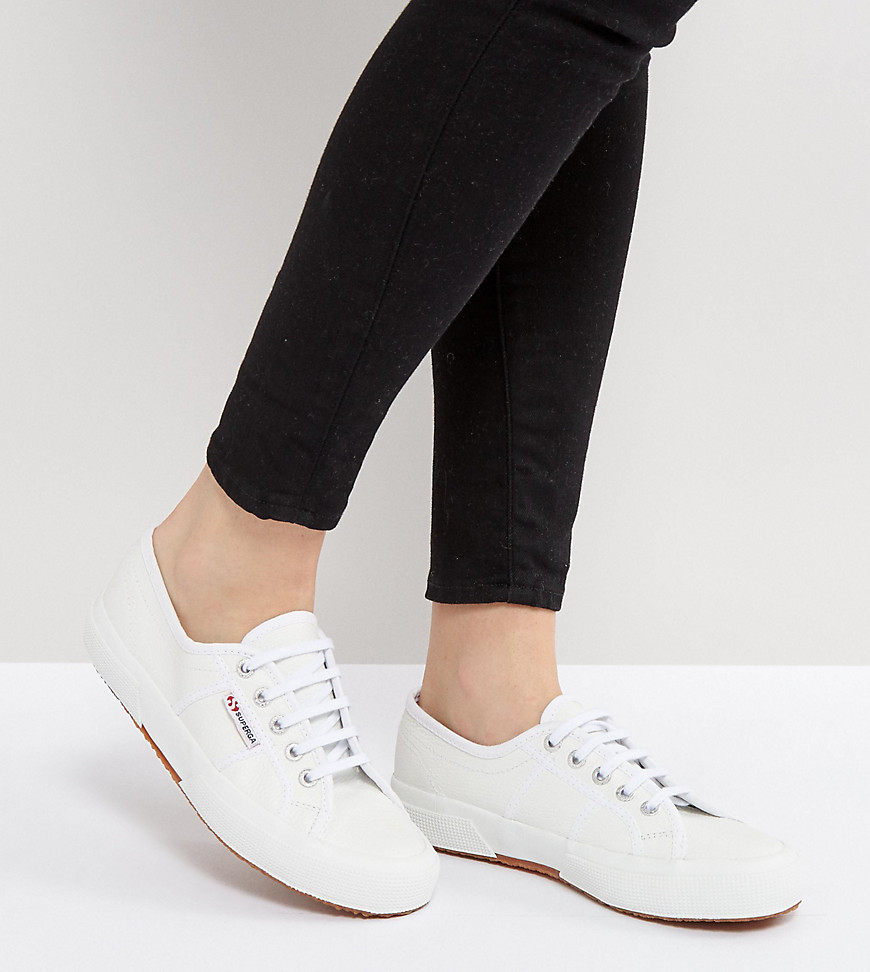 Superga 2750 Leather Trainers In White