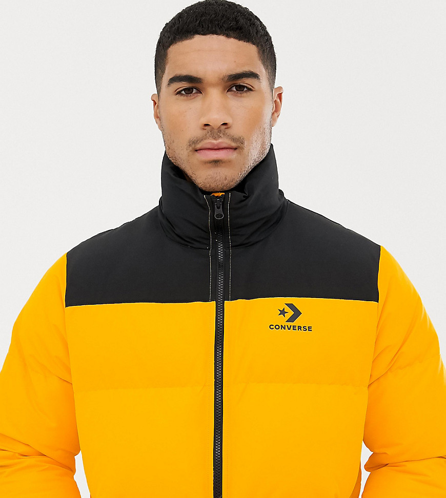 Converse Puffer Jacket In Yellow 10009065-A01