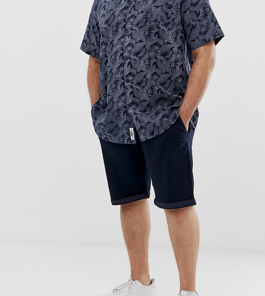 Duke King Size chino short with stretch in navy