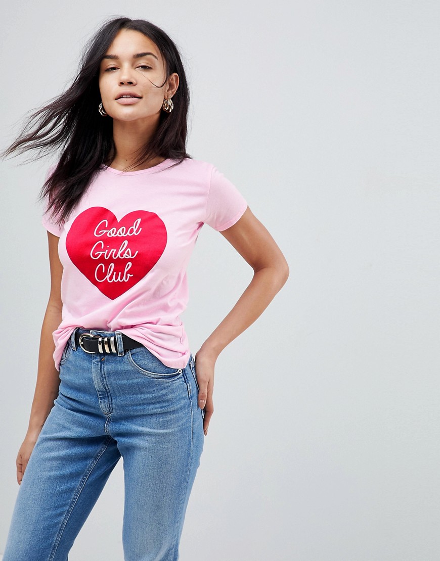 Lasula Good Girls Club T-Shirt - Pink