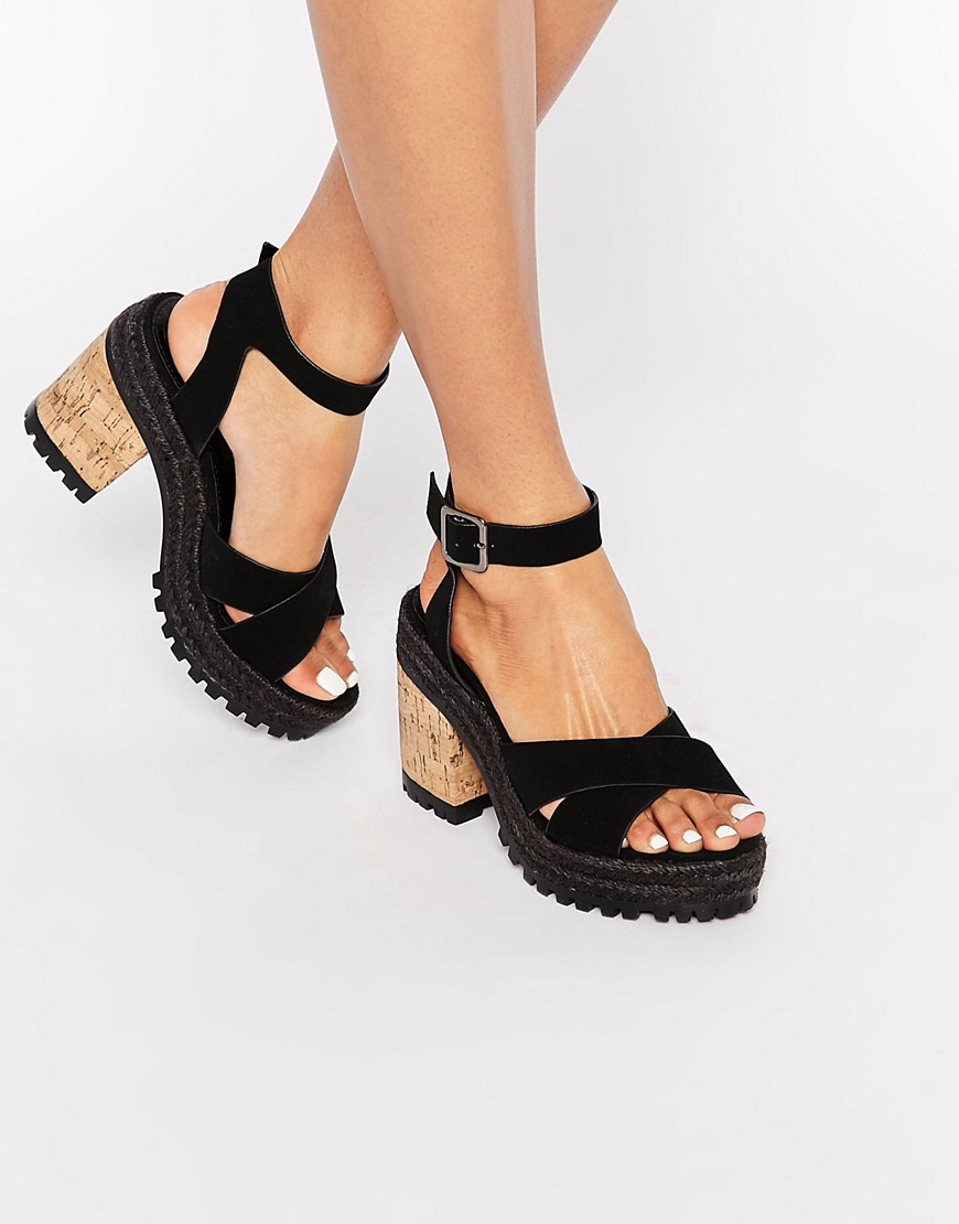 ASOS | ASOS TAKE IT ON Chunky Heeled Sandals at ASOS