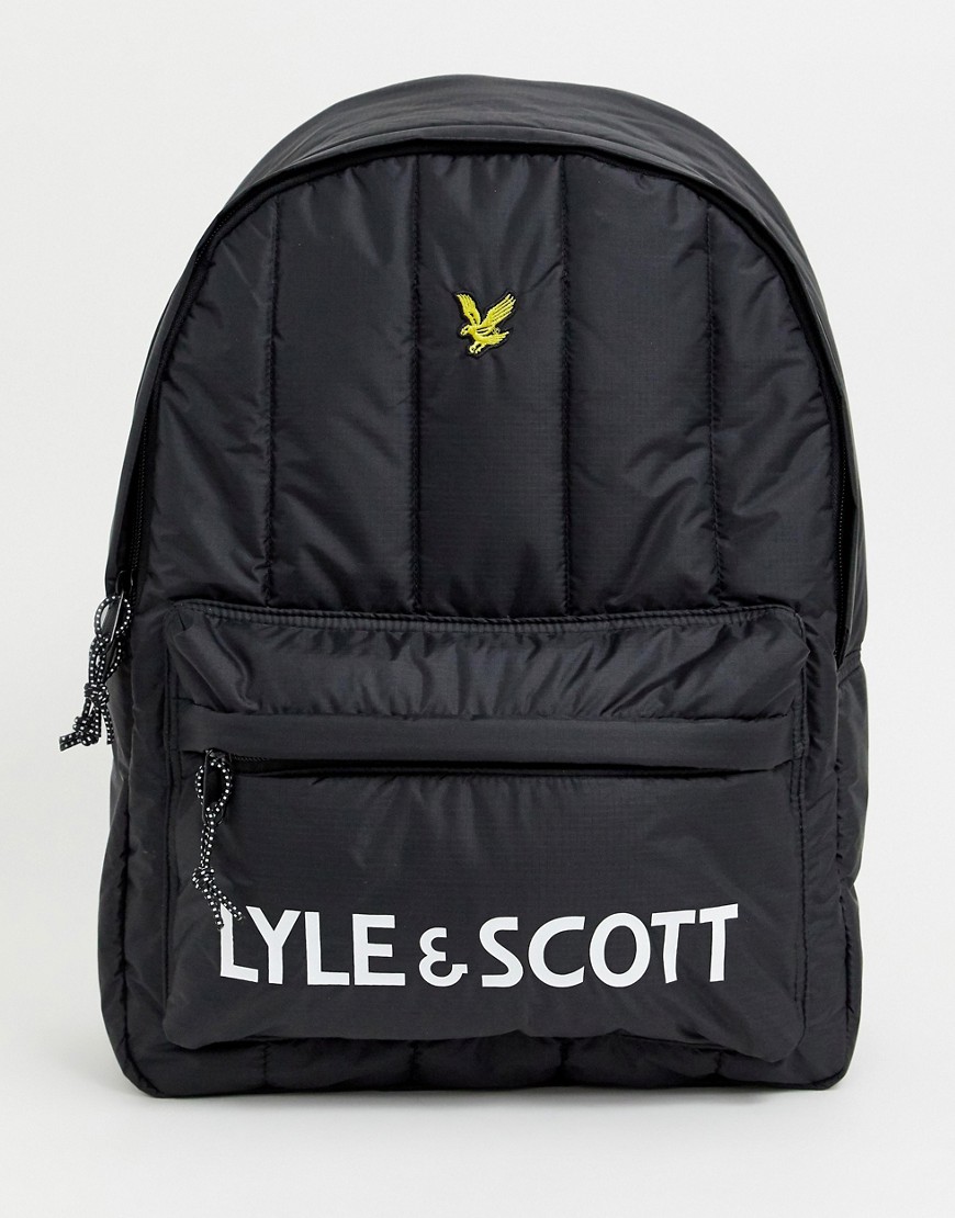 Lyle & Scott quilted rucksack in black