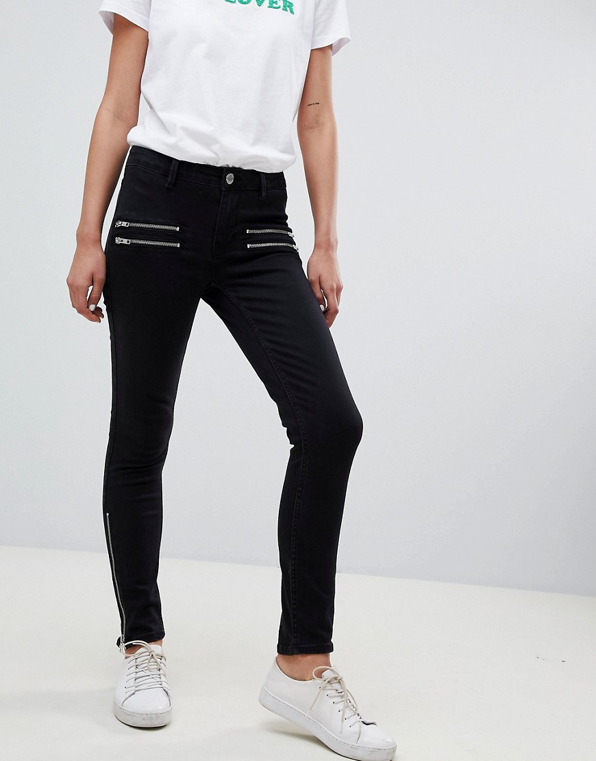 2NDDAY skinny jeans with zip detail