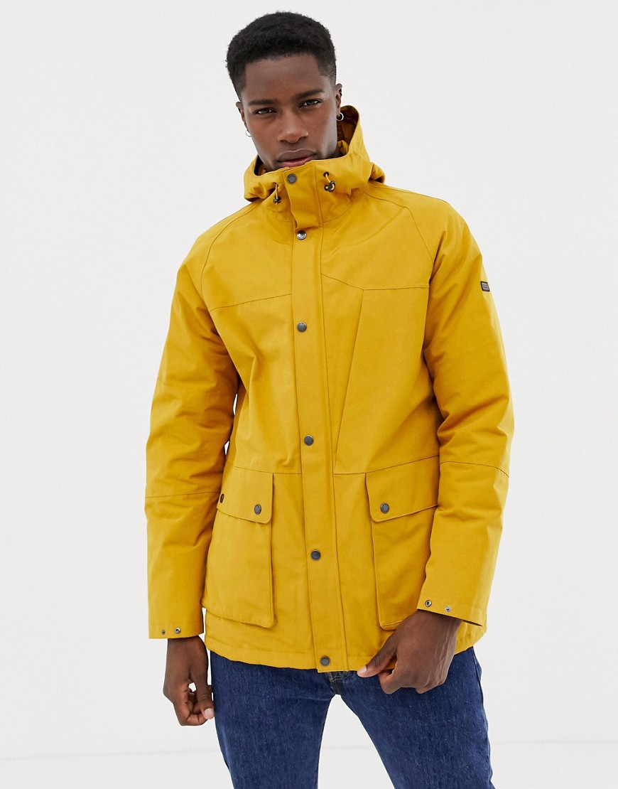 Barbour International Ridge waterproof jacket in yellow