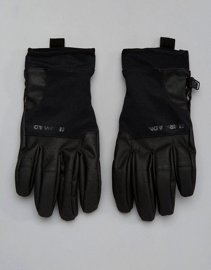 Armada Throttle Fleece Mix Gloves in Black - Black