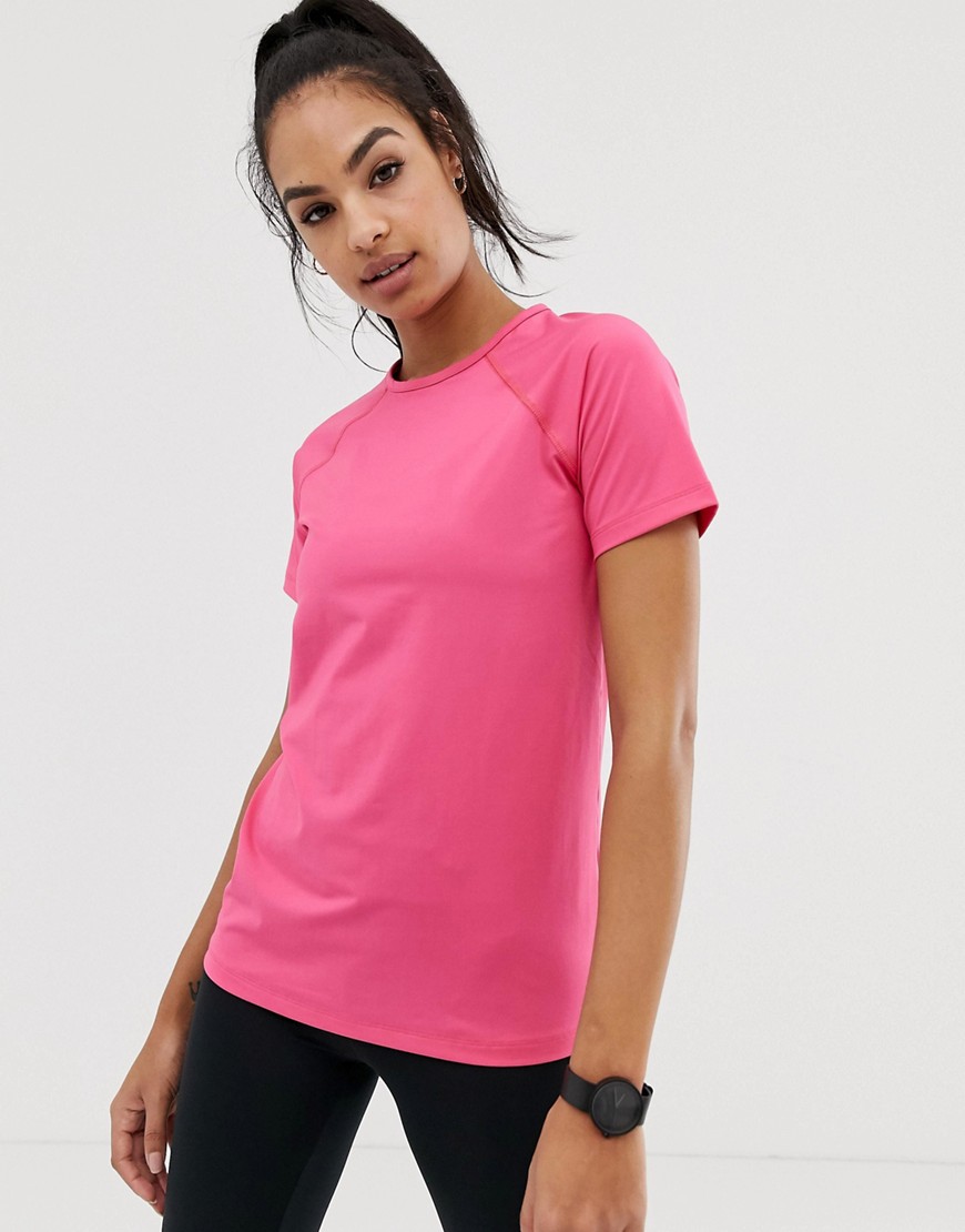 ASOS 4505 short sleeve top with mesh back detail