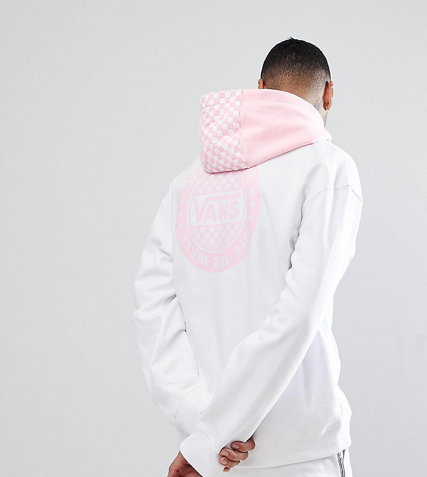 Vans Oversized Hoodie With Back Print In White Exclusive To ASOS - White
