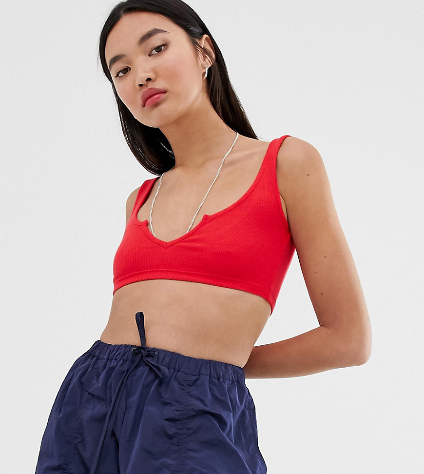 COLLUSION bralet with v neck