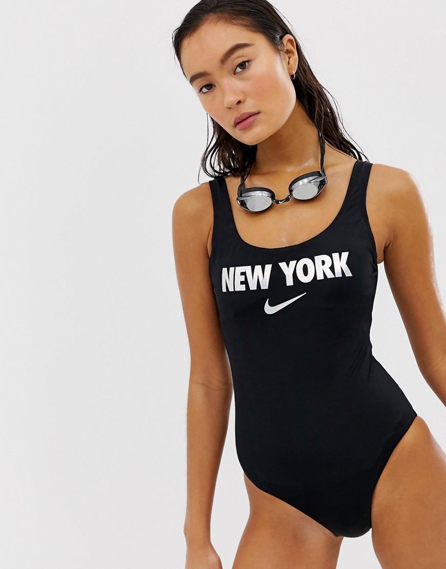 Nike city swimsuit in black