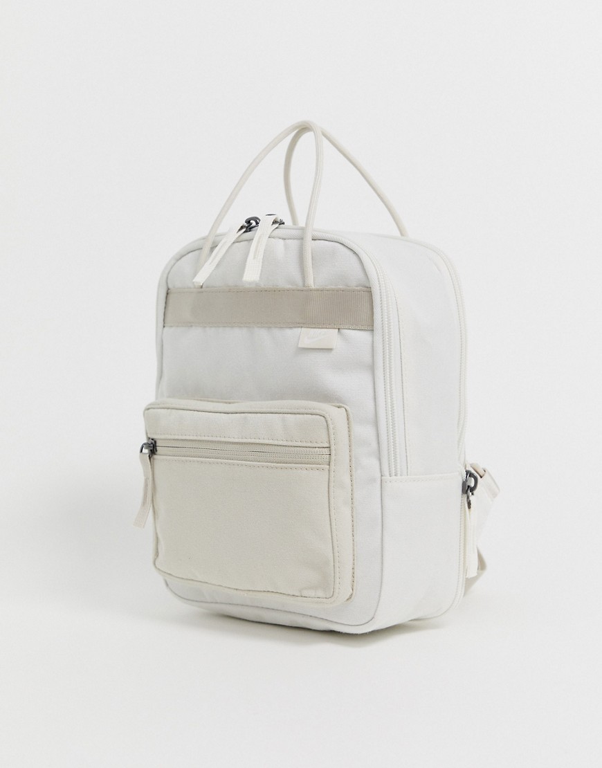 Nike cream boxy mini backpack
