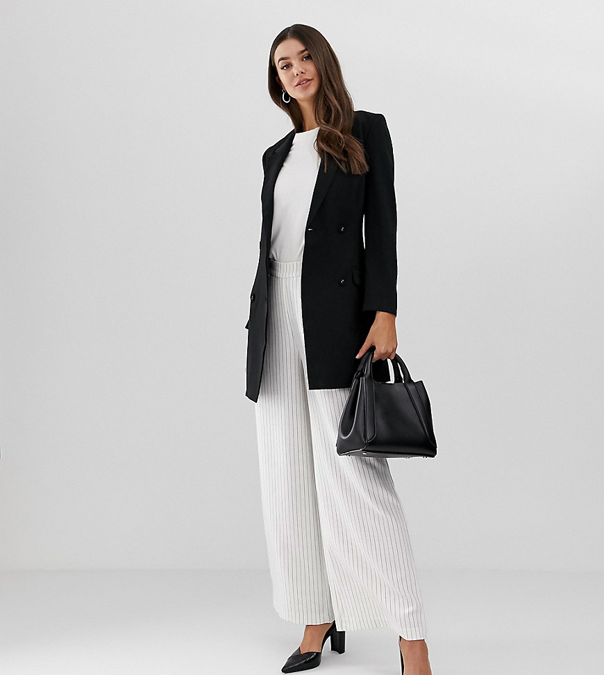 Y.A.S Tall Liva pinstripe wide leg co-ord trousers