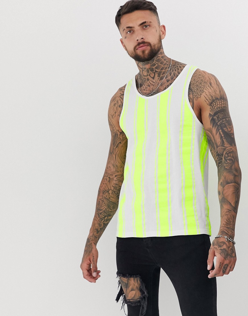 Another Influence neon stripe vest
