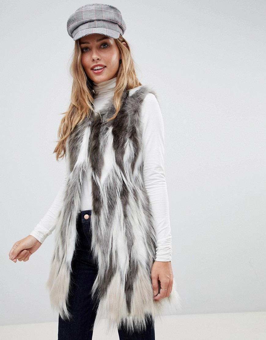 Urbancode gilet in stag faux fur - Stag