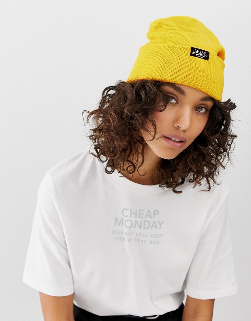 Cheap Monday logo beanie hat