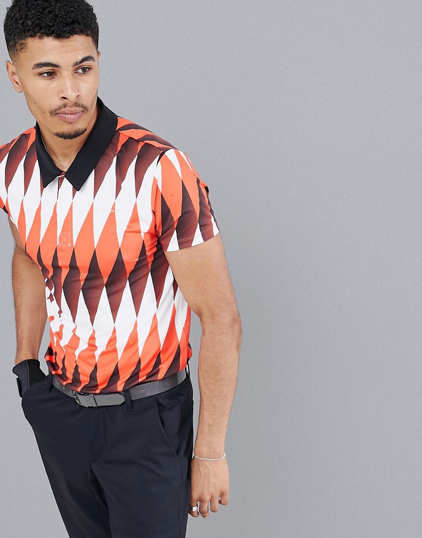 ASOS 4505 golf polo with all over print and quick dry