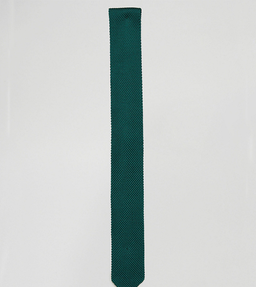 Классический трикотажный галстук Heart & Dagger - Зеленый 
