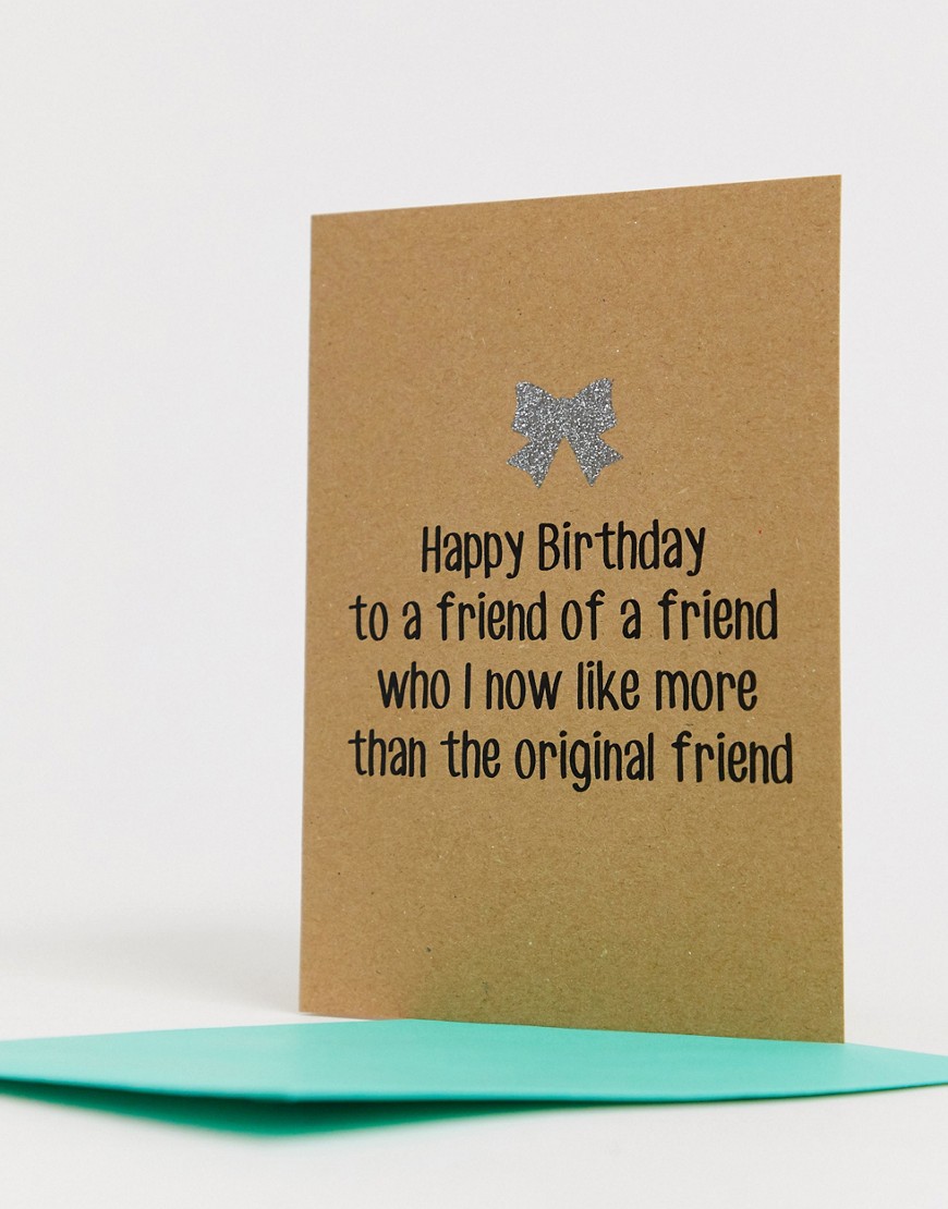 Bettie Confetti to a friend of a friend birthday card