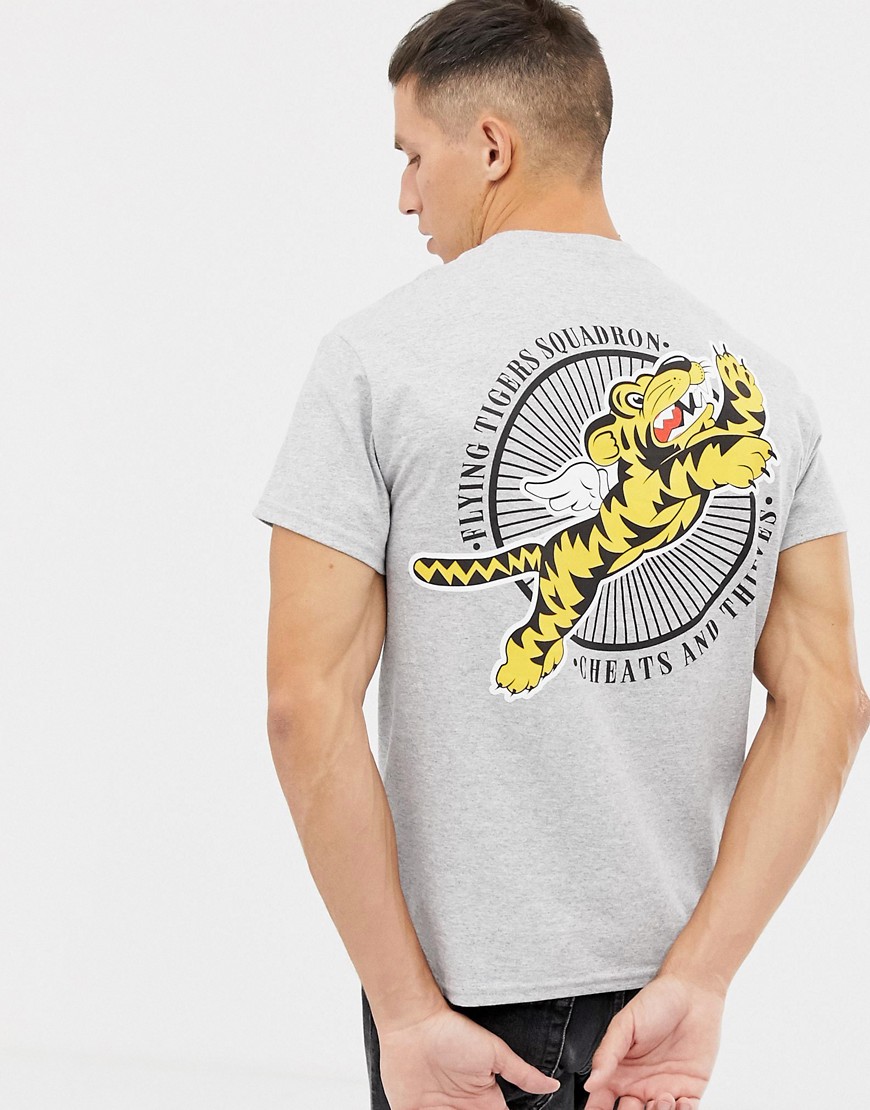 Cheats & Thieves flying tiger back print t-shirt