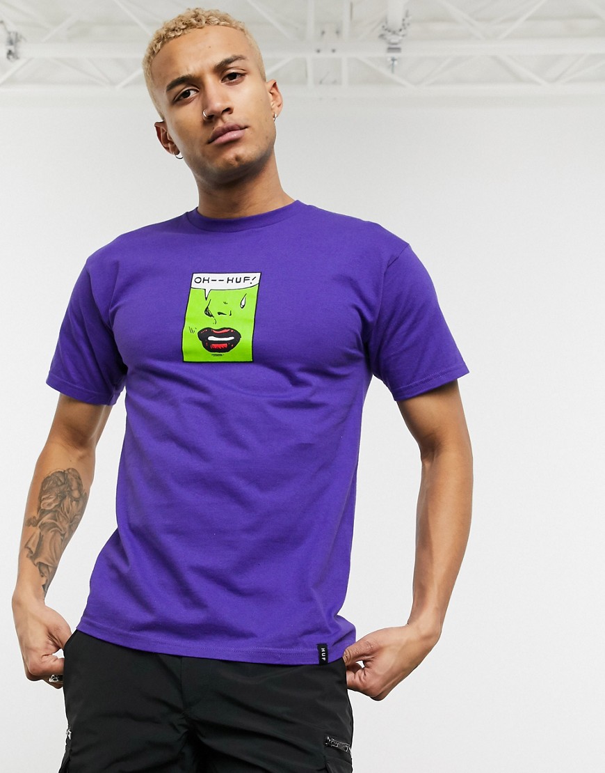 HUF Sigh t-shirt in purple