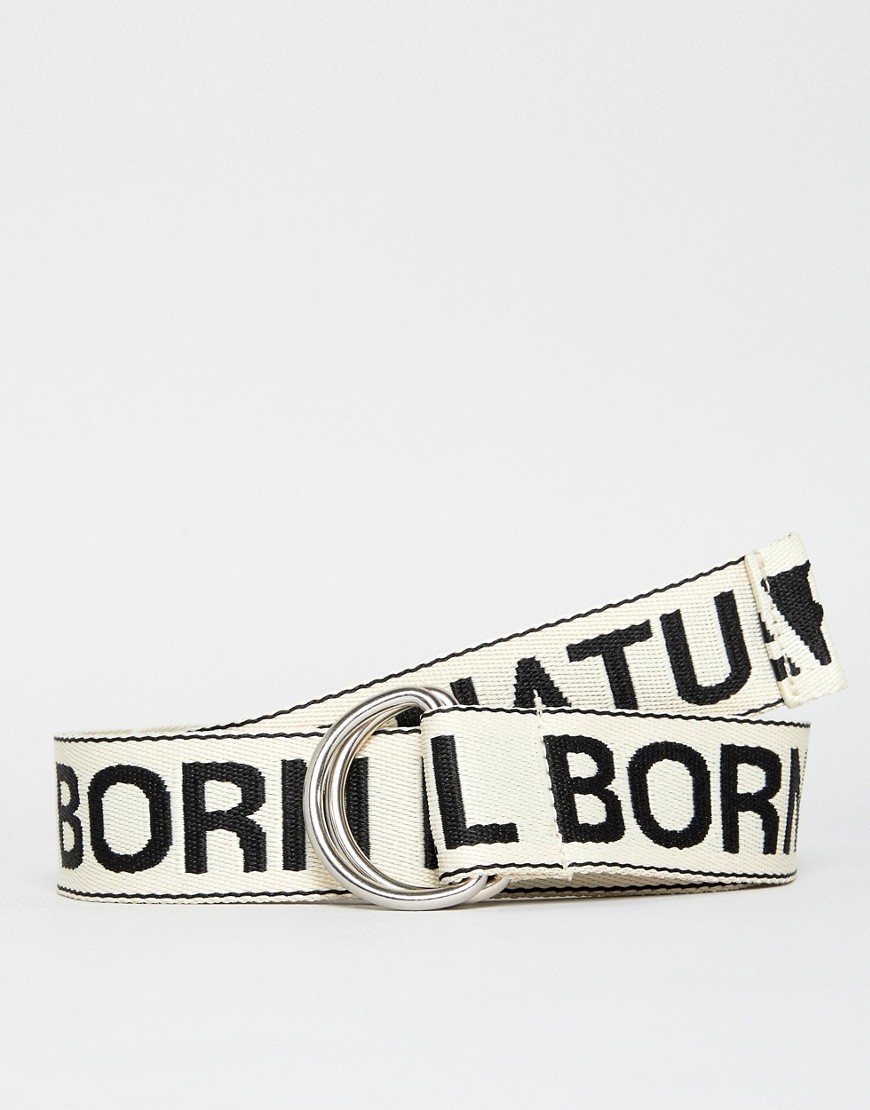 Weekday Limited Edition Utah Tape belt in white - White