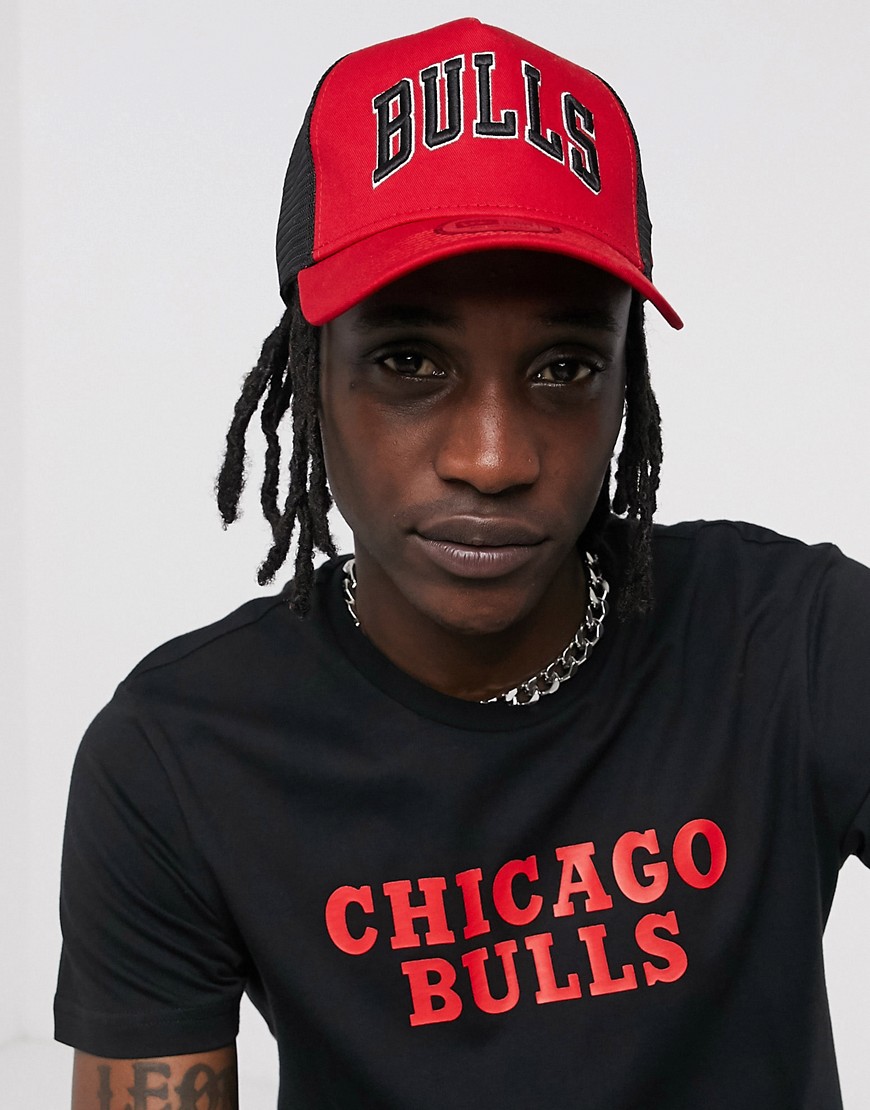 New Era Chicago Red Bulls snapback trucker cap in red