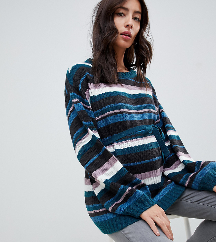 Mamalicious maternity knitted stripe jumper