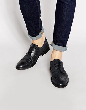 ASOS Brogues in Washed Leather