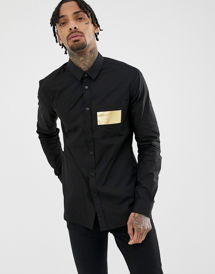 Versace Jeans long sleeve shirt with chest logo