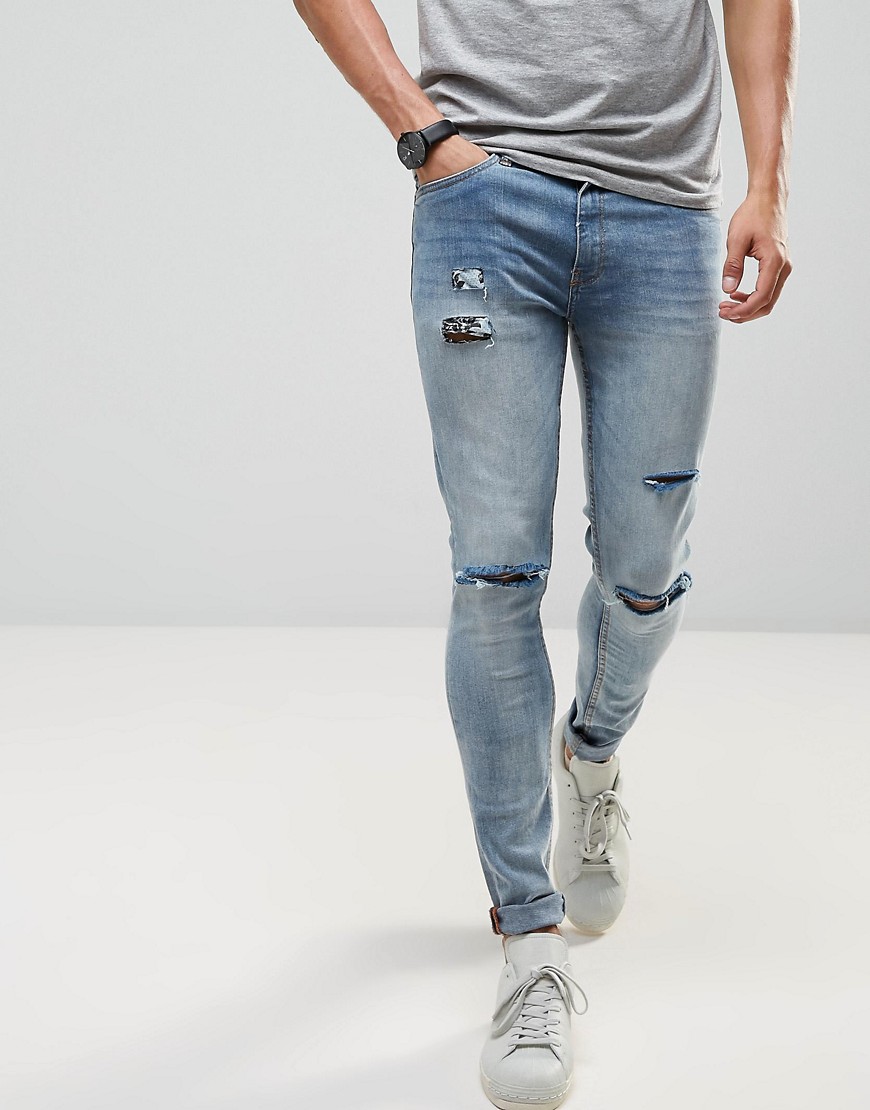 Ringspun Super Skinny Jeans with Ultra Rips