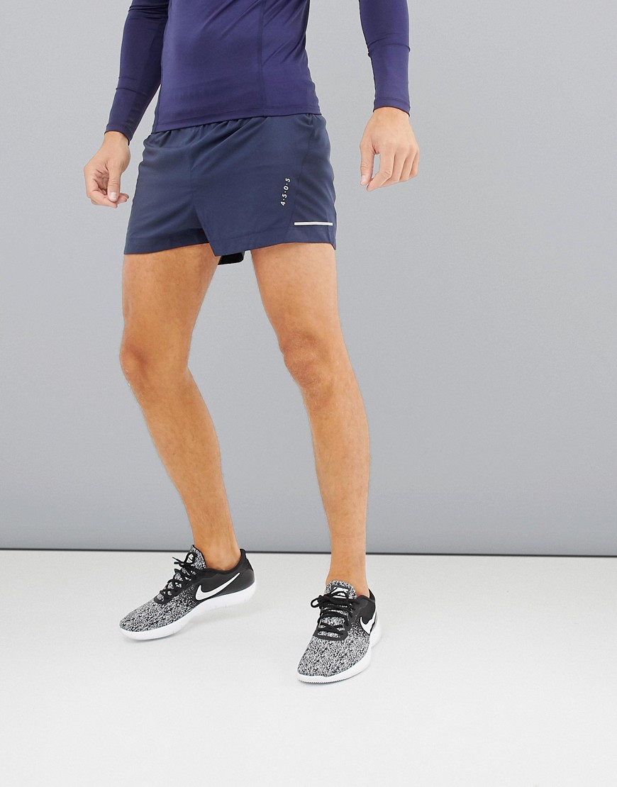 ASOS 4505 ultra lightweight running shorts in navy