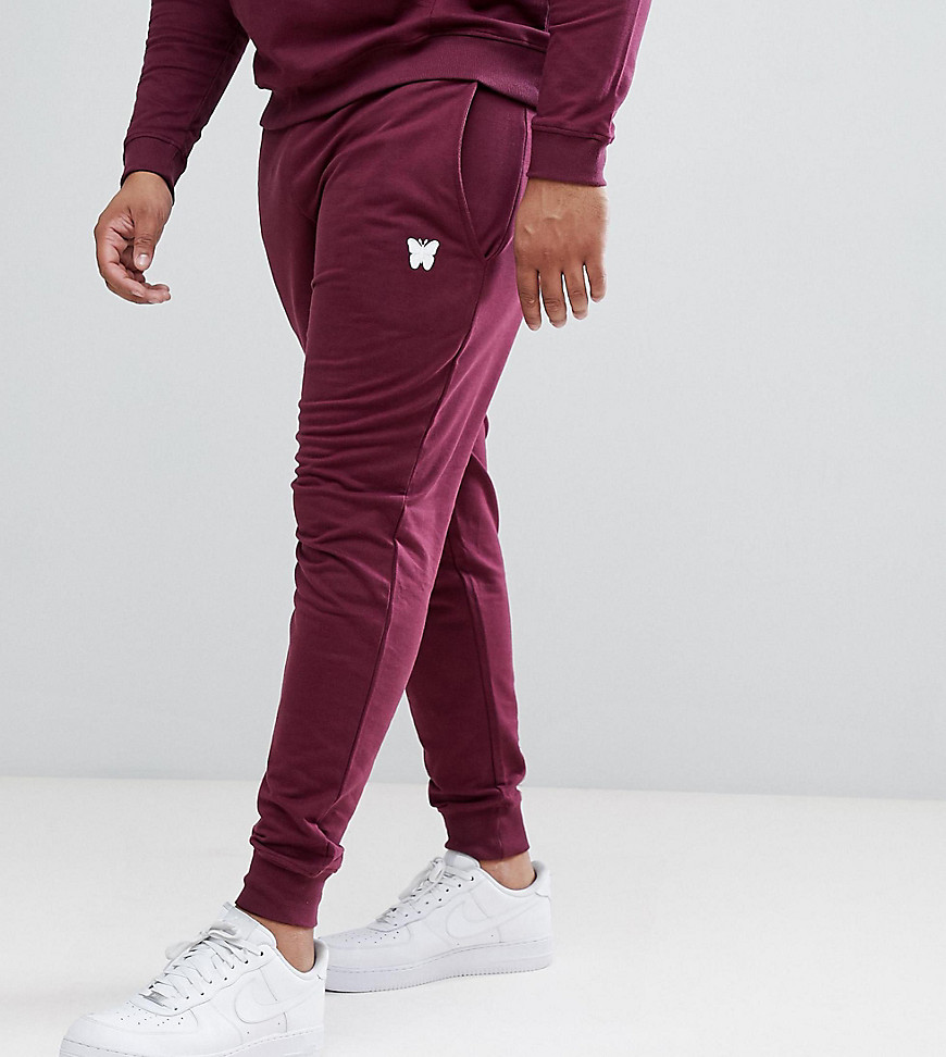Good For Nothing Skinny Joggers In Burgundy with Small Logo Exclusive to ASOS