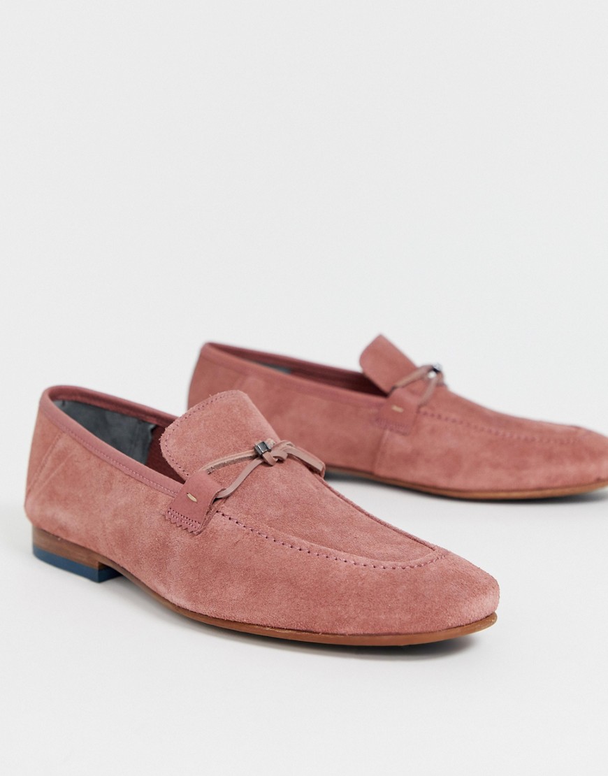 Ted Baker Siblac loafers in pink suede