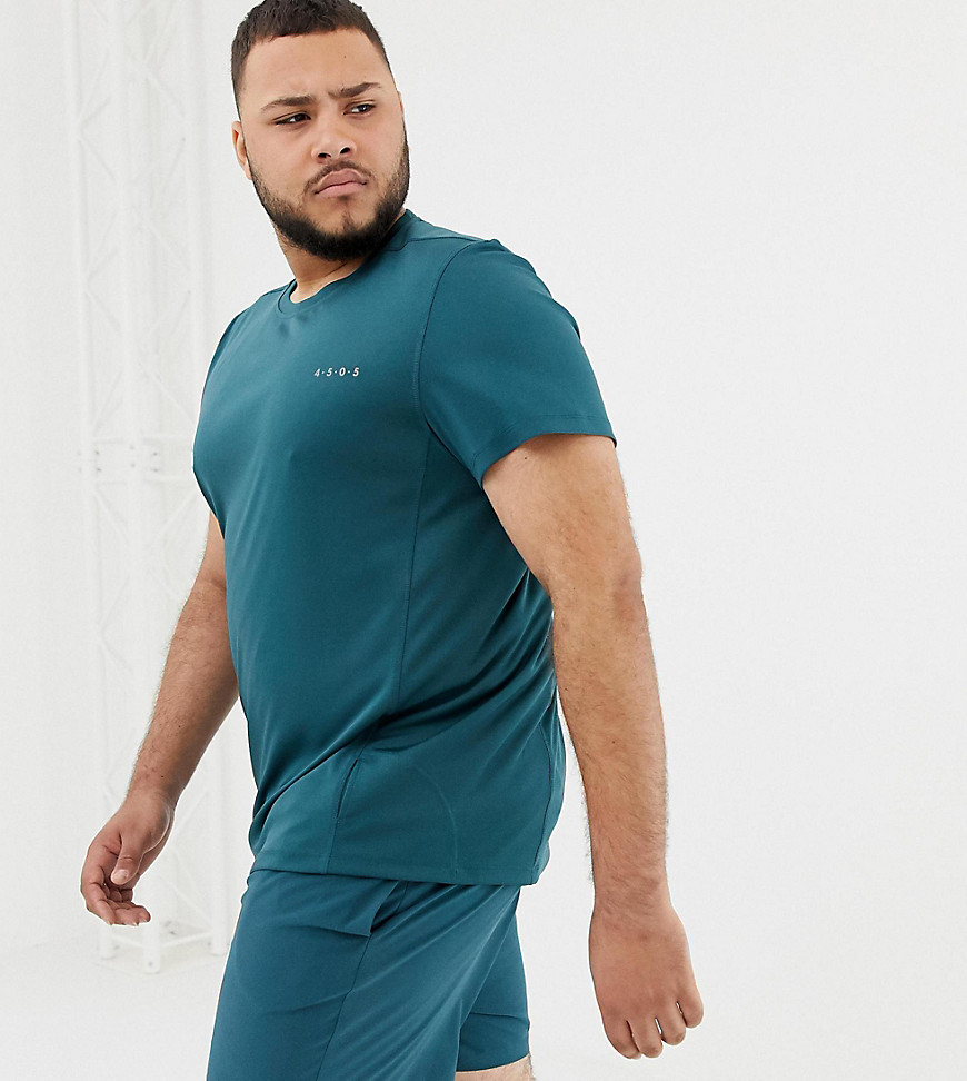 ASOS 4505 Plus training t-shirt with quick dry in teal