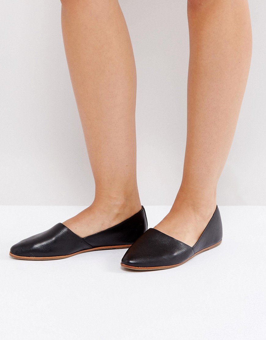 ALDO Blanchette Black Leather Flat Shoes