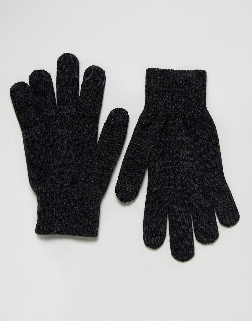 Темно-серые перчатки для сенсорных гаджетов Levi's - Серый Levi's® 