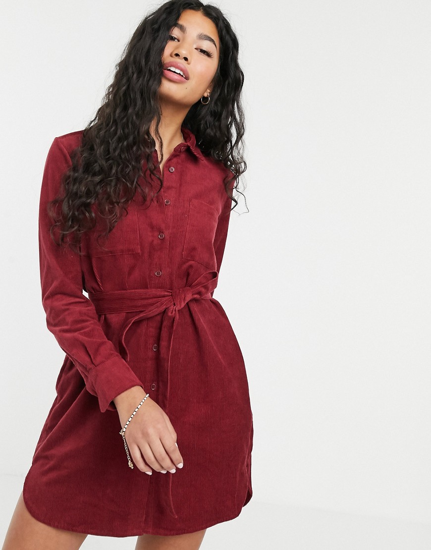 People Tree oversize shirt dress in cord
