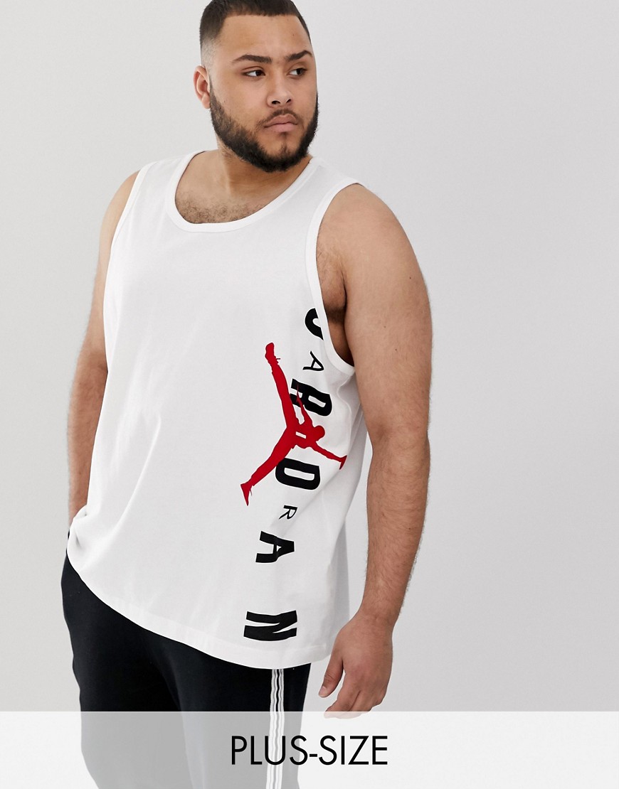 Nike Jordan Plus jumpman logo vest in white