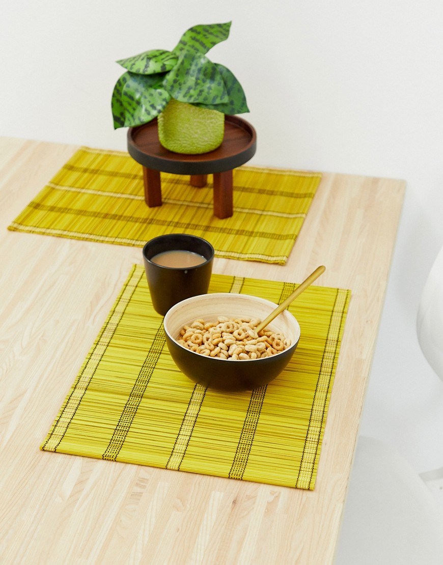 ASOS SUPPLY 2 pack striped placemats